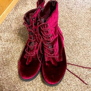 Velvet Torrid Circus Boots - size 11w
